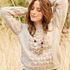 Pullover mit Strukturmuster in Beige