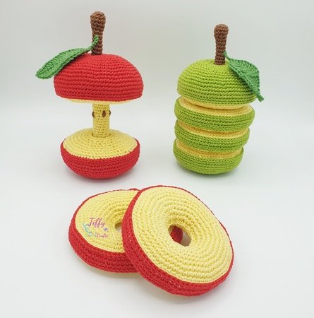 Featured Designer: Giant Apple Free Crochet Pattern - Crocheted by Mia
