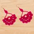 Crochet Flower Earrings Pattern