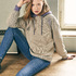 Raglan-Sweater mit dezentem Durchblick