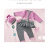 Baby-Set "Ballerina" mit Rüschenjacke, Hose & Mütze Strickanleitung // PDF