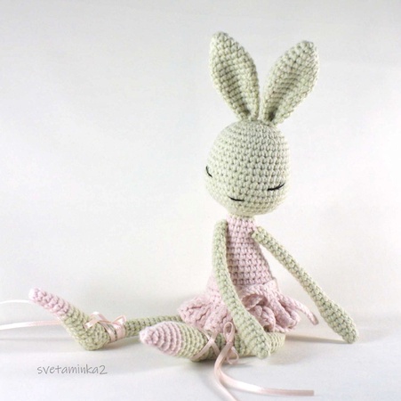 PDF Tutorial in Français/english/español/deutsch Crochet Ballerina Bunny,  Amigurumi Bunny Crochet Pattern, Crochet Pattern Explanations 