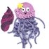 Jellyfish crochet pattern applique