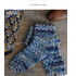 Häkelsocken "New York" Blau melierte Socken Häkelanleitung // PDF