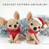 Christmas Crochet Santa Chihuahua Dog Amigurumi Pattern