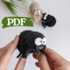 Crochet spider amigurumi pattern, easy crochet spider Halloween ornaments