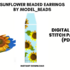 Sunflower Fringe Earrings Patterns