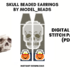 Skull Fringe Earrings Patterns