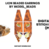 Lion Fringe Earrings Patterns