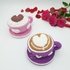 Love Cup Set - Cappuccino and Hot Cacoa With Heart Latte Art Crochet