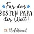 Stickdatei Vatertag, Bester Papa Stickdatei in 3 Größen, Schriftzug