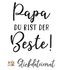 Stickdatei Vatertag, Bester Papa Stickdatei in 3 Größen, Maschinensticken