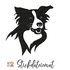 Border Collie Stickdatei, Stickdatei 10x10, Hunderassen Stickvorlage