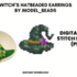 Witch's Hat Earrings Patterns