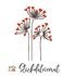 Stickdatei mit Blumen und Herzen, Liebesstickdatei, Liebeserklärung