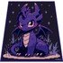 PURPLE DRAGON NIGHT - pattern for c2c crochet blanket