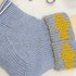 Fisch-Socken mit Double-Face-Umschlag und einfacher Ferse