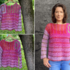 Farbenfroher PINKIE Sweater | nahtlos gehäkelt | 6 Größen + anpassbar