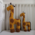 Kuschel-Giraffe,  Giraffe mit Kind aus Frottee