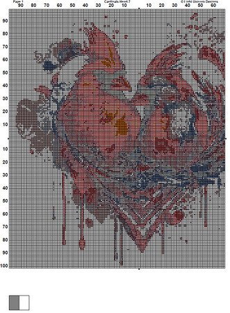 Modern Monstera cross stitch pattern Modern cross stitch PDF