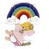 Angel rainbow crochet pattern applique