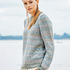 Grau/Blauer Pullover im Jacquardmuster