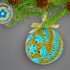 Christmas Balls Ornaments with African Flowers crochetpattern PDF DYN