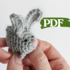 Crochet rabbit pattern, beginner crochet amigurumi bunny