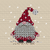 cross stitch pattern christmas gnome, PDF Download