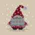 cross stitch pattern christmas gnome, PDF Download