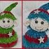 flauschiger einfacher Elf Chenille und Fransengarn Weihnachtsdeko