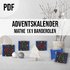 Adventskalender für Kinder MATHEAUFGABEN 1x1 Banderolen Schokoladentafeln