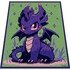 PURPLE DRAGON DAY - pattern for c2c crochet blanket