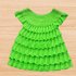 a crochet baby dress