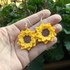 Sunflower earrings