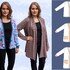 Cardigan Anna Basic with pockets without closure Sweat jacket Knit fabric