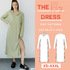 Sewing pattern polo dress, maxi dress jersey dress midi dress knit dress