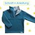 Schnitt und Anleitung Troyer Zip-Pullover Gr.80-140