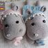 Crochet Pattern, Amigurumi Baby Hippo Blankets