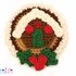 Gingerbread house crochet patch