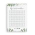 Hochzeitscountdown Eucalyptus DIN A4 + DIN A3 Countdown Hochzeit Vorlage