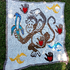 LovePrints Monkey Blanket Overlay Mosaic Crochet Pattern and Charts