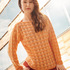 Pulli mit Wellenmuster in Apricot und Mandarin