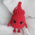 Ketchup Amigurumi Crochet Pattern, interactive crochet toy