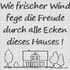 Kreuzstichvorlage "Wie frischer Wind" für ein Stickbild zum Einzug als PDF