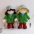 K083 Knitting Pattern - Doll Fisherman with clothes Present for a fisherman