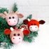 K078 Knitting Pattern Christmas tree baubles or decoration Bull or Cow