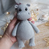 Hippo toys amigurumi pattern. Hippo stuffed animal plushie PDF pattern