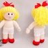 K068 Knitting Pattern - Dolls with yellow hair - Amigurumi