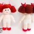 K067 Knitting Pattern - Dolls with brown hair - Amigurumi